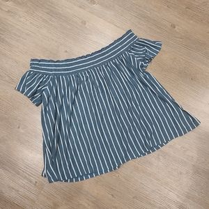 Off shoulder American Eagle Outfitters striped top